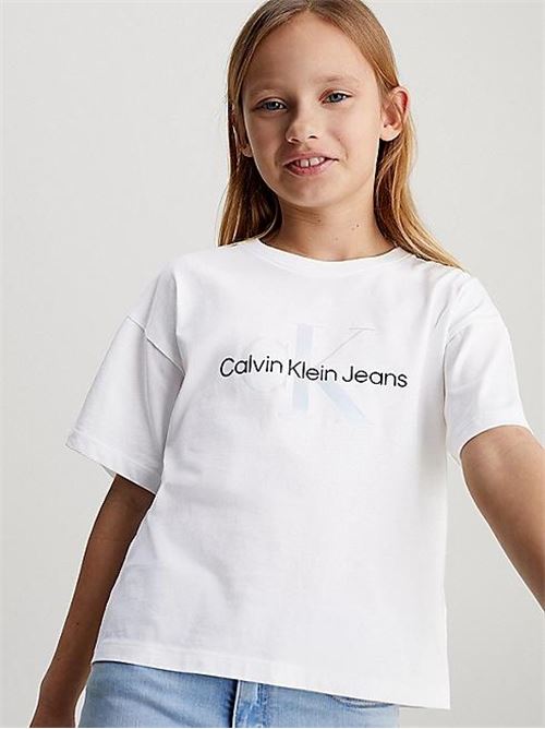 SERENITY MONOGRAM BX SS T-SHIR CALVIN KLEIN JEANS | IG0IG02434T/YAF